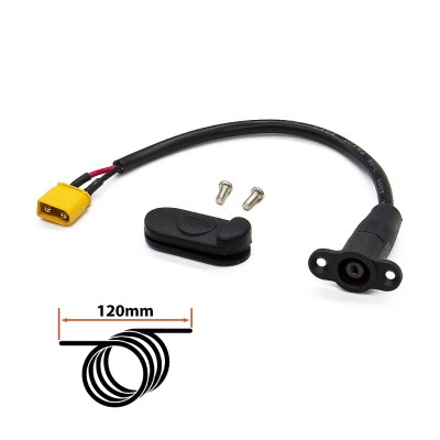 Puerto de carga DC5,5x2,1 para Kukirin G2 Pro con conector XT-30