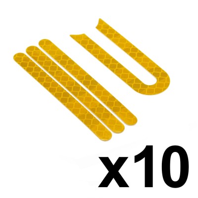 Adhesivo reflectante para catadióptrico Xiaomi (Amarillo) - 10 uds