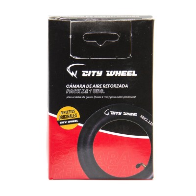 Cámara de aire Premium 10x2,125. Válvula curva 45°