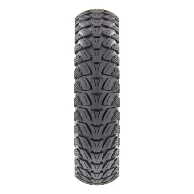 Rueda Maciza Ultraligera 10x2,125 Offroad. Línea roja, azul y amarilla