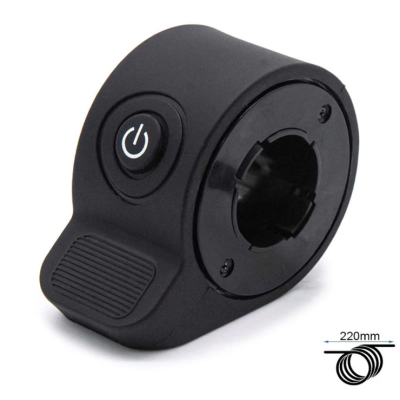 Acelerador con botón de encendido negro. Conector HY2.0-5P