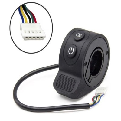 Acelerador con botonera de encendido y luz conector (51005-5P)