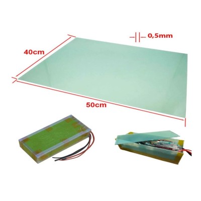 Plancha fibra de vidrio 50x40cm