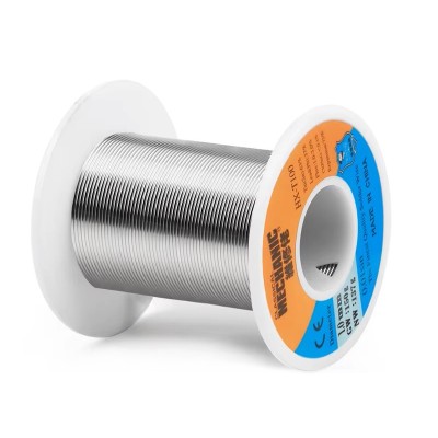 Alambre de soldadura 1,0mm 150g HX-T100 [MECHANIC]. Núcleo de resina limpio