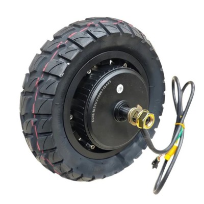 Rueda Motor delantero 52V para Kukirin G2 master. Cable de 85 cm. Neumático 255 x 80 - Negro