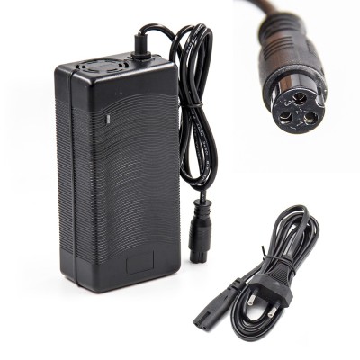Cargador 48v con Ventilador (salida 54,6v) 3A conector GX16 [City Wheel]