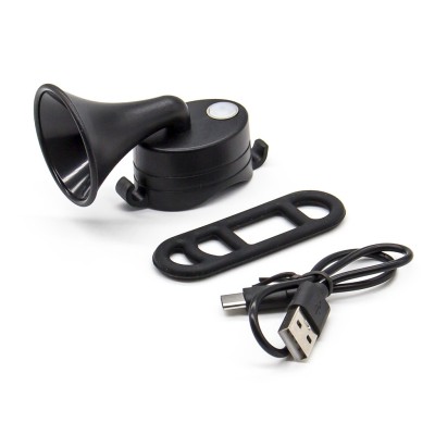 Claxon con batería recargable USB para patinete y bicicleta
