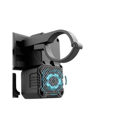 Soporte para Móvil con Altavoz Bluetooth y carga USB. Phone Holder (Negro) [City Wheel]