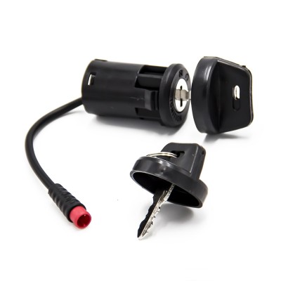 Llave bombín encendido para Ecoxtrem Bison, B-Mov freestyle 5, Bogist Urbetter M6 y similares. Conector waterproof