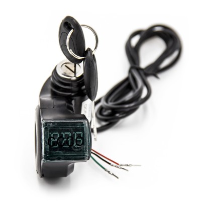 Llave de contacto con voltímetro - Conector SM Llave de contacto con voltímetro - Conector SM