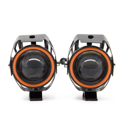 Faro doble Led. Luz frontal para Smartgyro, Zwheel, Urbanglide, Citywheel - U7 12-80V (Naranja)