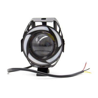 Luz faro U7 LED ANGEL (9-20V) Coloreado - Claxon integrado