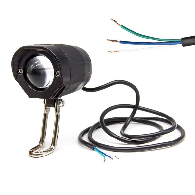 Faro Luz Led con claxon negro (12-72V)