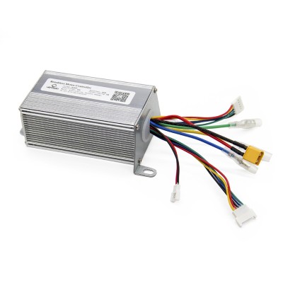 Kit electrónica genérico y Display 36V 16A 350W. Acelerador de pulgar, Cable de comunicación, Faro delantero, Luz de freno