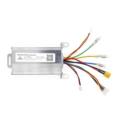 Kit electrónica genérico y Display 36V 16A 350W. Acelerador de pulgar, Cable de comunicación, Faro delantero, Luz de freno