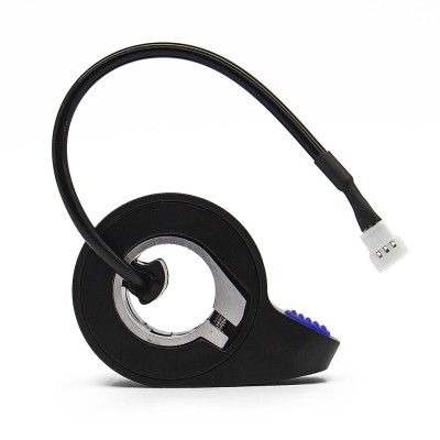 Acelerador para Xiaomi M365/1S/Essential/Mi3/Pro/Pro2 y Ninebot. Conector plano. Pulgar (Azul)