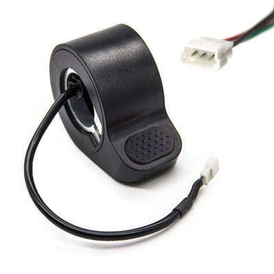 Acelerador para Ninebot F20, F25, F30, F40 / Xiaomi M365, 1S y Essential - Conector JST ZH. Pulgar (Negro)