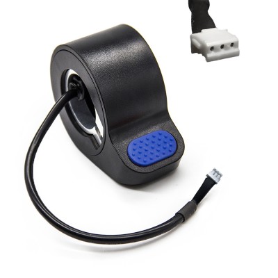 Acelerador para Xiaomi M365/1S/Essential/Mi3/Pro/Pro2, Ninebot Serie F y D. Pulgar (Azul)