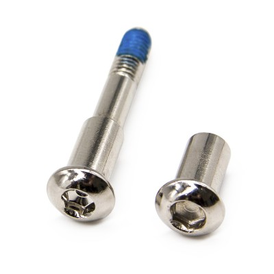 Tornillo Pasador plegable plata para mástil Xiaomi M365 - 8/M6x50mm