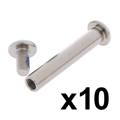 Tornillo de Bloqueo de 45 mm para mástil EcoXtrem Bison. Tornilllo Pliegue (Plata) (10 Uds)