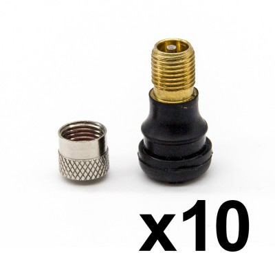 Válvula tubeless recta (junta presión) - PVR 40 (10 uds)