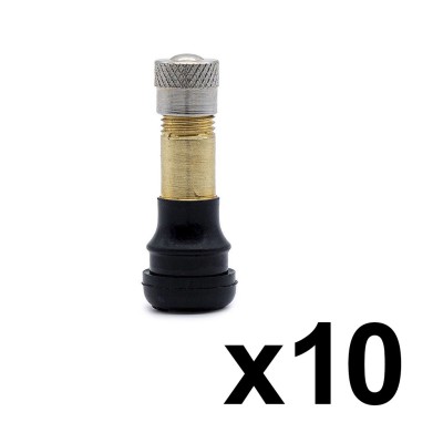 Válvula tubeless recta (junta presión) - PVR 40 32mm (10 uds)
