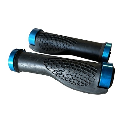 Puños de silicona negros con bloqueo (Azul) para Smartgyro K2- 2 uds