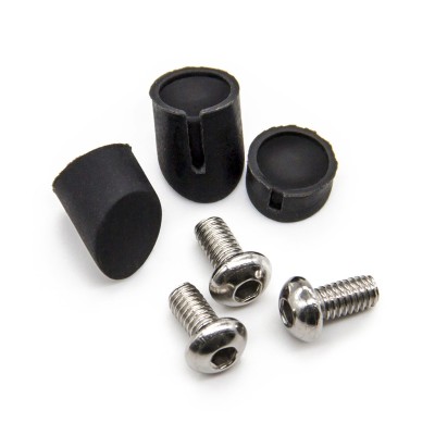 Tapón Goma y Tornillos para Guardabarros trasero GX1.0 Xiaomi (Negro)