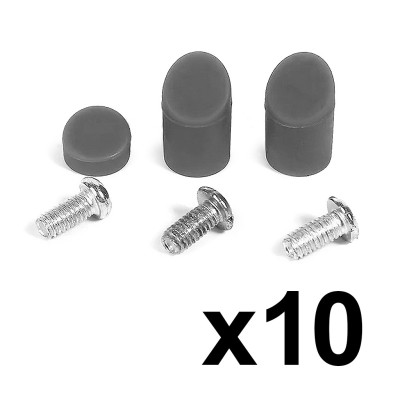 Tapón Goma y Tornillos para Guardabarros trasero GX1.0 Xiaomi (Gris) 10 uds