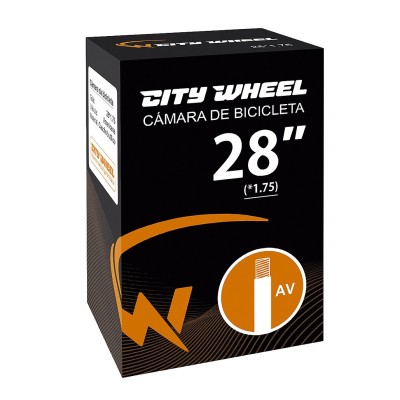 Cámara Bicicleta 28x1,75 Válvula Reforzada. Cámara de butilo [City Wheel]